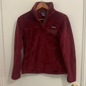 Maroon Patagonia Fleece Pullover